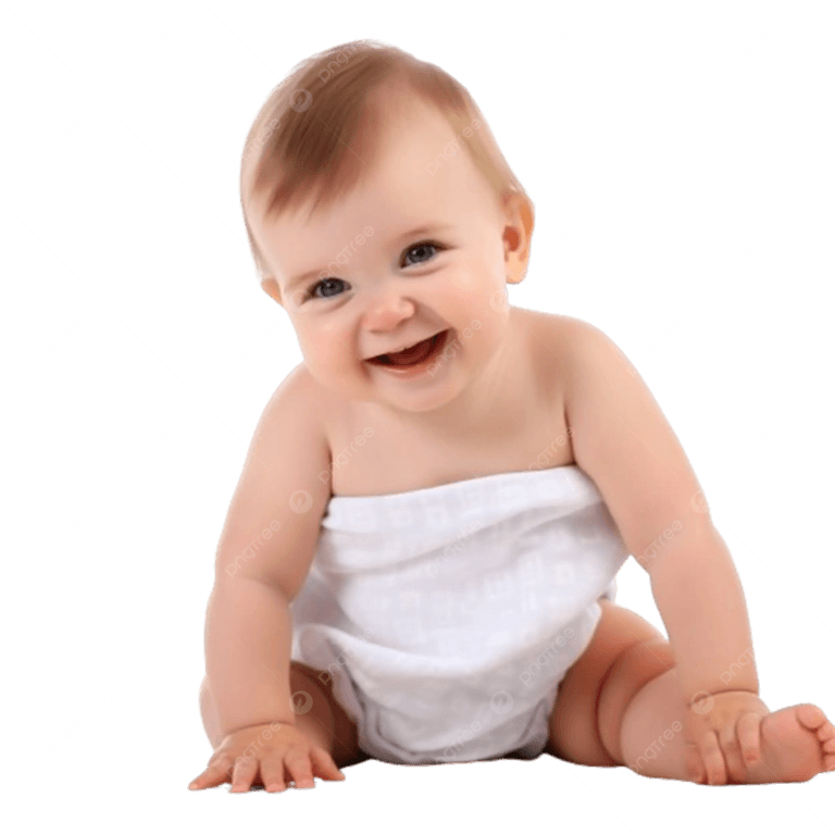 نی نی دردونه با حوله سفید