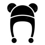 لوگو کلاه و دستکش اتاق کودک نوزاد دردونه