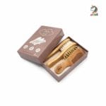 شانه و برس چوبی سه تیکه Chicco lovely baby