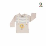 آستین بلند نوزاد طرح شیر برند بیبی دی baby day