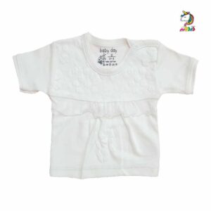 آستین کوتاه نوزاد طرح عروس برند بیبی دی baby day