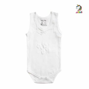 رکابی زیر دکمه دار نوزاد طرح عروس برند بیبی دی baby day