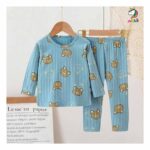 ست بلوز و شلوار بچه گانه وارداتی جنس نخی کبریتی - Image 5