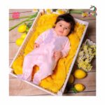 سرهمی جورابی نوزادی طرح قلب پفکی برند دانالو