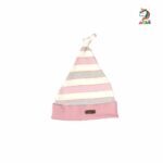 کلاه بوقی نوزاد طرح خرگوش راه راه برند برگ سبز