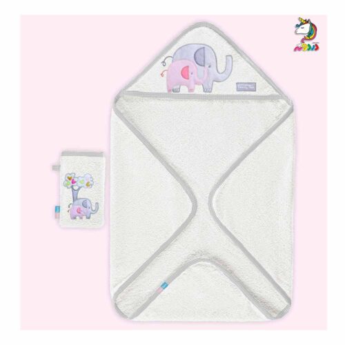 سرویس-حوله-2تکه-رزبرن-FAMILY-LOVE-GIRL سرویس حوله 2 تکه رزبرن FAMILY LOVE Rose Born - Image 1