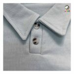 بلوز تک یقه دار تک جیب آبی بچگانه - Image 4