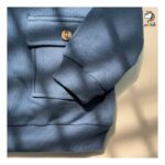 بلوز تک یقه دار تک جیب کاربنی بچگانه - Image 3