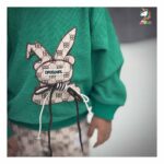 بلوز شوار کودکانه خرگوش سبز - Image 4