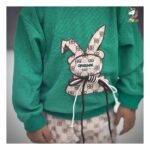 بلوز شوار کودکانه خرگوش سبز - Image 6