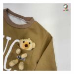 بلوز شلوار کودکانه برند دوک duk رنگ کرم - Image 4