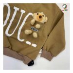 بلوز شلوار کودکانه برند دوک duk رنگ کرم - Image 5