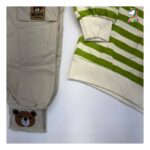 بلوز شلوار کودک طرح پاندا راه راه سبز - Image 5