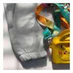 بلوز شلوار یقه دار تک جیب سبز بچگانه - Image 4