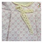 سارافون ژاکارد جلو دکمه صورتی بچه گانه - Image 4