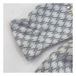 سارافون ژاکارد جلو دکمه طوسی بچه گانه - Image 4