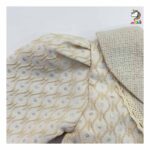 سارافون ژاکارد جلو دکمه کرم بچه گانه - Image 4