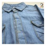 شومیز بادی جین دو جیب بچگانه - Image 6