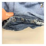 شومیز بادی دخترانه جین تیره مجلسی نوزاد - Image 5