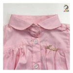 شومیز بادی دخترانه صورتی مجلسی نوزاد - Image 3