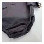 شومیز بادی پسرانه طوسی بنفش مجلسی پاپیون دار - Image 10