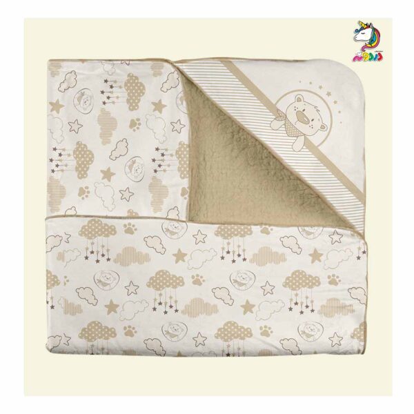 پتو دورپیچ کلاه دار رزبرن Roseborn TEDDY BEAR - Image 1