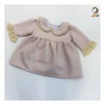 پیراهن ژاکارد صورتی بچگانه