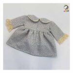 پیراهن ژاکارد طوسی بچگانه - Image 2