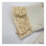 پیراهن ژاکارد کرم بچه گانه - Image 4
