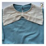 بلوز تک یقه پاپیون فیروزه ای بچگانه - Image 5