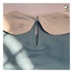 بلوز تک یقه پاپیون فیروزه ای بچگانه - Image 3