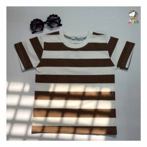 تیشرت رینگر قهوه ای اسپرت بچگانه