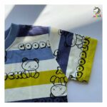 تیشرت یوگی راه راه سبز بچگانه - Image 5
