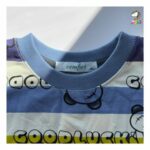 تیشرت یوگی راه راه سبز بچگانه - Image 2