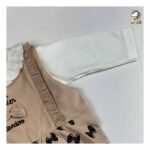 سرهمی پیش بندی پاپیون تل دار نوزادی دانالو - Image 4