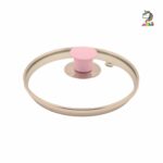 سرویس قابلمه تفلون گرانیتی 4 پارچه عروس سایز کوچک صورتی کودک - Image 3