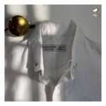 پیراهن کنفی دکمه مخفی سفید کودکانه - Image 2