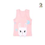 رکابی دخترانه خرگوش تکه دوزی برند برگ سبز