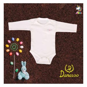 بادی آستین بلند سایز 4 صفر نوزاد دختر برند دانالو Danaloo