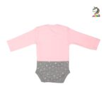 زیر دکمه دار بلند دخترانه خرگوش تکه دوزی برند برگ سبز - Image 2