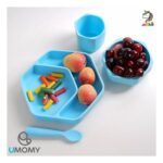 ست غذاخوری 3 تکه سیلیکونی یومامی umomy - Image 4