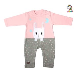 سرهمی دخترانه خرگوش تکه دوزی برند برگ سبز