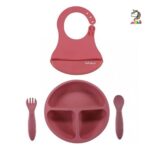 ست غذاخوری 4 تکه سیلیکونی ببک اوی BEBEKEVI - Image 3