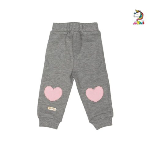 شلوار-خرگوش-تکه-دوزی-برگ-سبز1 شلوار دخترانه خرگوش تکه دوزی برند برگ سبز - Image 1