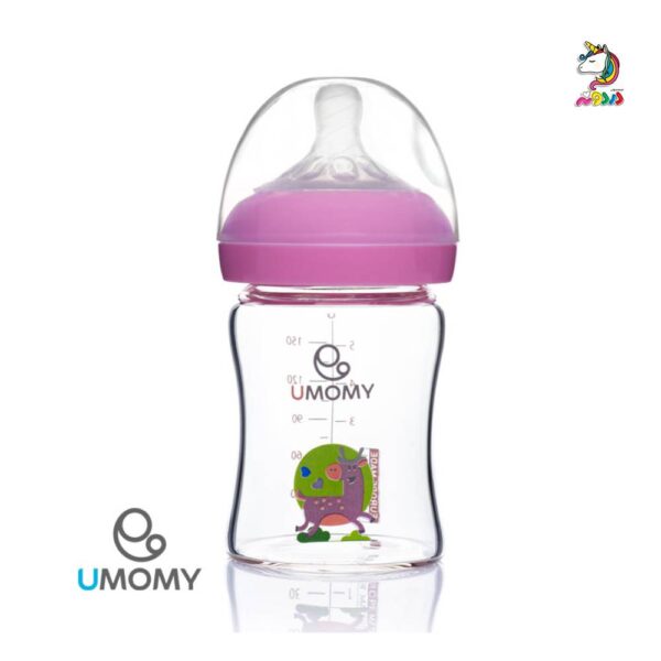 شیشه شیر پیرکس دهانه عریض 150 میلی لیتر یومامی umomy - Image 4