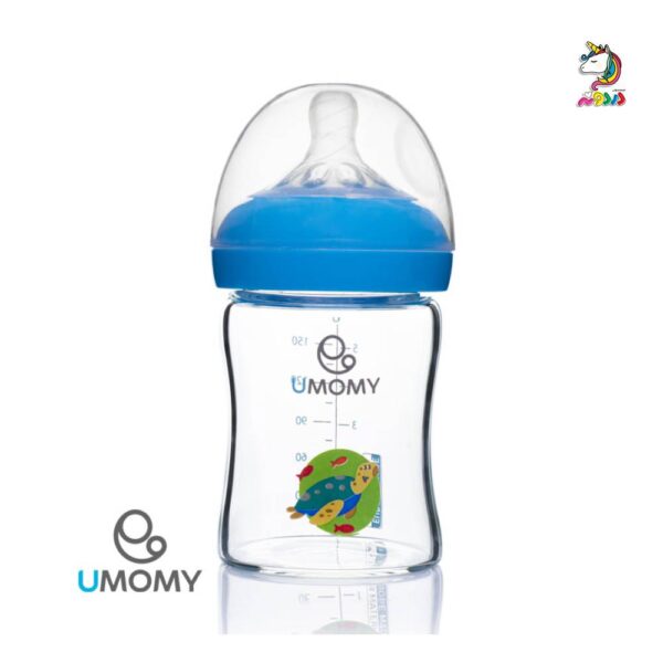 شیشه شیر پیرکس دهانه عریض 150 میلی لیتر یومامی umomy - Image 3