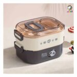 ظرف غذا (لانچ باکس) دو طبقه استیل دسته دار
