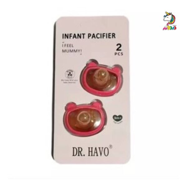 پستانک 2 عددی +3 ماه طرح HE OR SHE برند Dr havo - Image 4