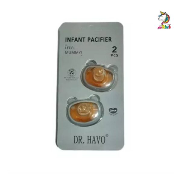 پستانک 2 عددی +3 ماه طرح HE OR SHE برند Dr havo - Image 5