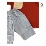 تیشرت و شلوارک جیب دار قرمز - Image 2